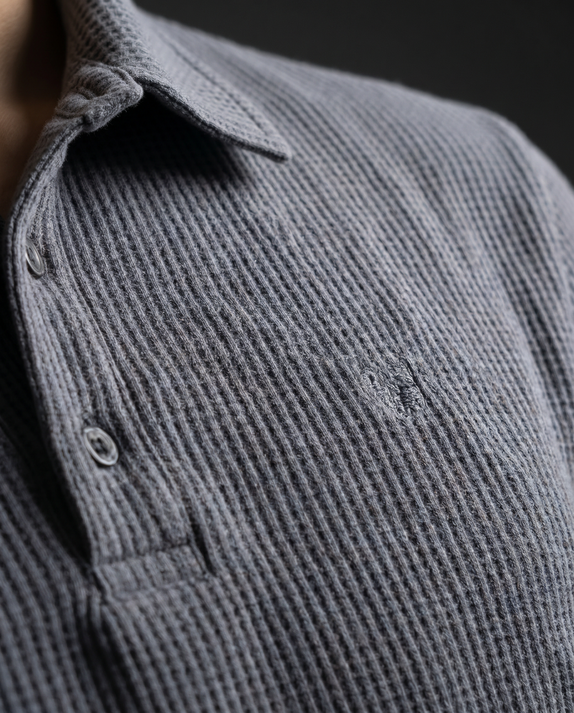 Thermal Knit Polo - Green